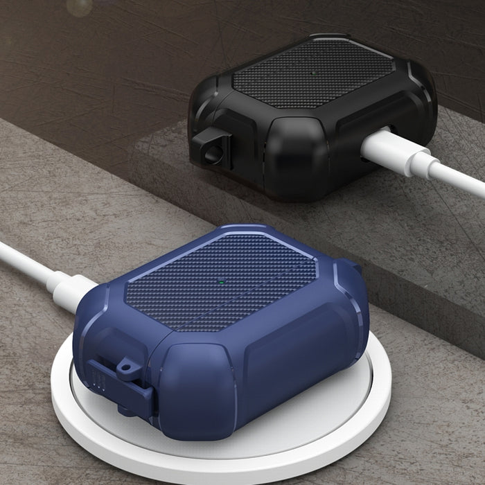 Carbon Brazing Dimension TPU+PC Funda protectora para auriculares con interruptor de bloqueo y mosquetón