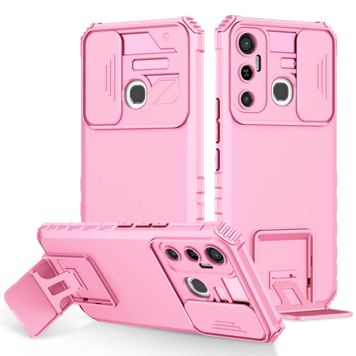 Estuche para teléfono Camshield deslizante con soporte estereoscópico, For Infinix Hot 11S NFC, For Infinix Hot 11, For Infinix Hot 10 Play/11 Play, For Infinix Hot 10s, For vivo Y20, For Xiaomi Redmi Note 11/11S Global, For Xiaomi Redmi Note 10 4G    ...