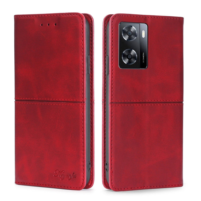 Estuche para teléfono de cuero con tapa horizontal magnética con textura de vaca, For Motorola Moto G62 5G, For OPPO A57 4G 2022, For OPPO A57 5G 2022/Realme Q5i, For OPPO Reno7 4G/F21 Pro 4G, For OPPO Reno7 A Japan Version, For Alcatel 1B 2022        ...