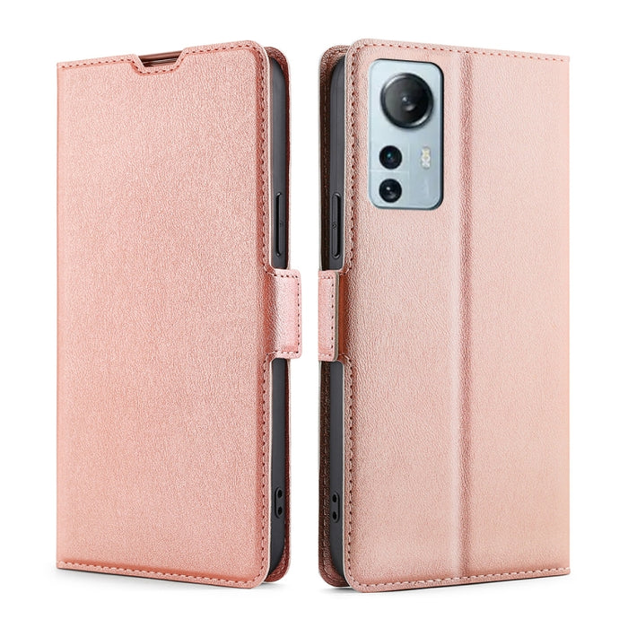 Estuche para teléfono de cuero con tapa horizontal y hebilla lateral de voltaje ultrafino, For Xiaomi 12 Lite, For Xiaomi Redmi Note 11T Pro 5G/Note 11T Pro+ 5G, For Xiaomi Poco M4 5G, For Xiaomi 12S Ultra
