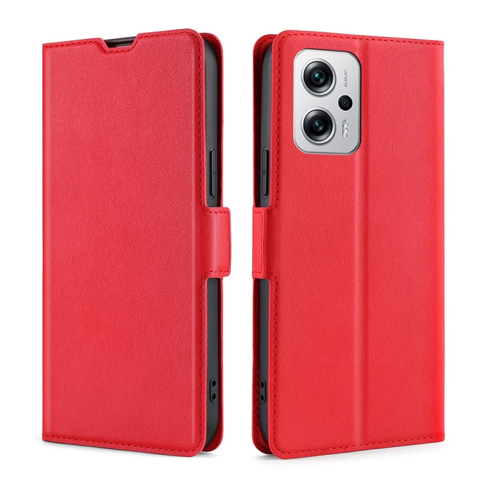 Estuche para teléfono de cuero con tapa horizontal y hebilla lateral de voltaje ultrafino, For Xiaomi 12 Lite, For Xiaomi Redmi Note 11T Pro 5G/Note 11T Pro+ 5G, For Xiaomi Poco M4 5G, For Xiaomi 12S Ultra
