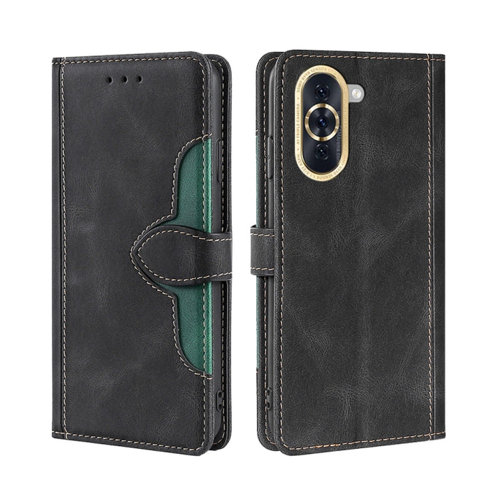Estuche para teléfono de cuero con hebilla magnética y sensación de piel, For Huawei nova 10, For Huawei nova 10 Pro, For Nokia C100, For Nokia C200, For Samsung Galaxy A73 5G, For Xiaomi 12S Ultra, For Xiaomi Poco C40
