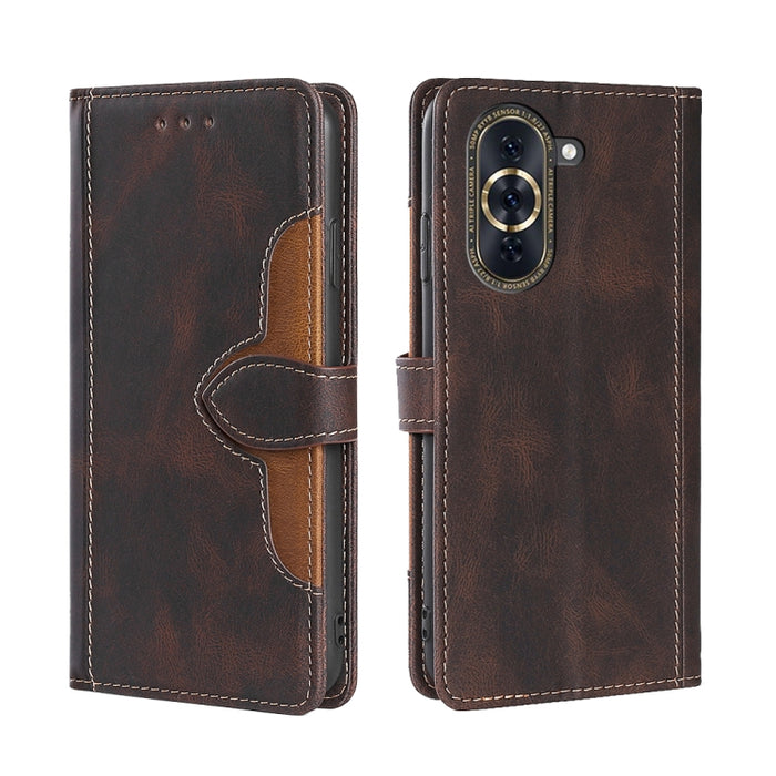 Estuche para teléfono de cuero con hebilla magnética y sensación de piel, For Huawei nova 10, For Huawei nova 10 Pro, For Nokia C100, For Nokia C200, For Samsung Galaxy A73 5G, For Xiaomi 12S Ultra, For Xiaomi Poco C40