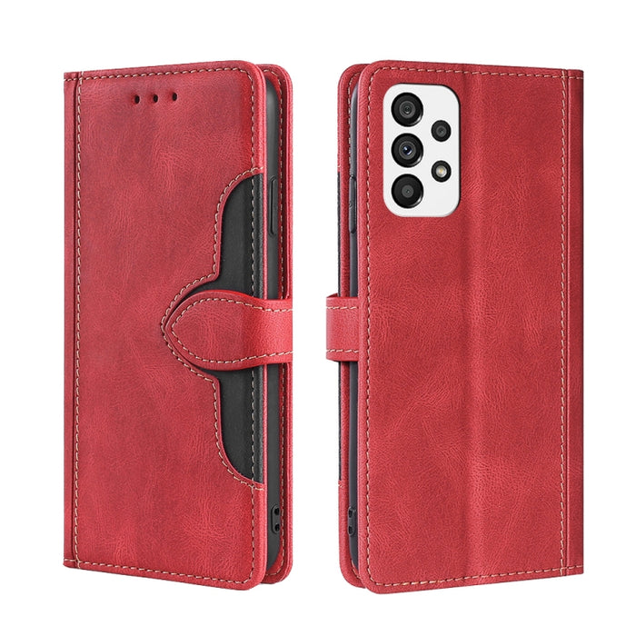 Estuche para teléfono de cuero con hebilla magnética y sensación de piel, For Huawei nova 10, For Huawei nova 10 Pro, For Nokia C100, For Nokia C200, For Samsung Galaxy A73 5G, For Xiaomi 12S Ultra, For Xiaomi Poco C40
