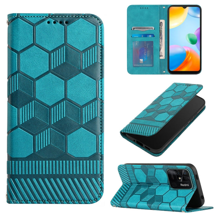 Funda de teléfono con tapa de cuero magnético con textura de fútbol, For Xiaomi Redmi 10C / 10 India, For Xiaomi Redmi 10A, For Xiaomi Redmi Note 11 Global 2022 / Note 11S 4G, For Xiaomi Redmi Note 11 Pro 5G / 4G Global 2022 / Note 11 Pro+ India       ...