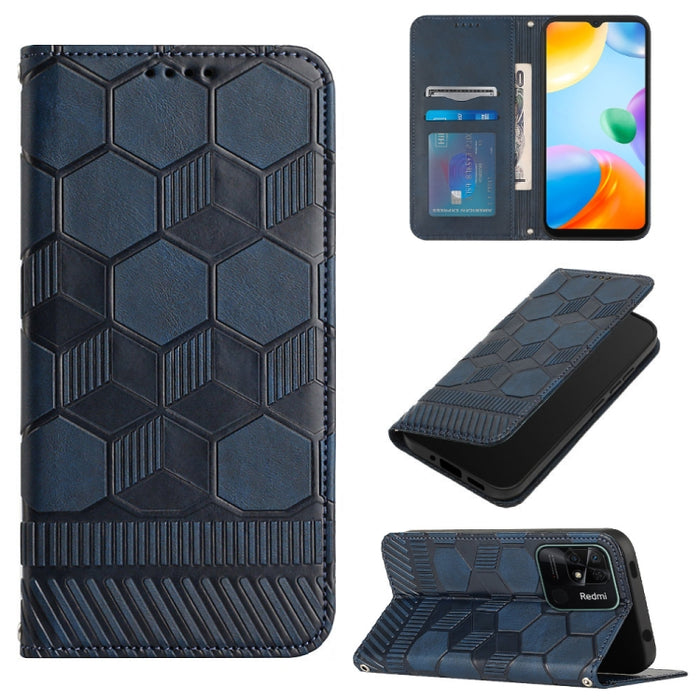 Funda de teléfono con tapa de cuero magnético con textura de fútbol, For Xiaomi Redmi 10C / 10 India, For Xiaomi Redmi 10A, For Xiaomi Redmi Note 11 Global 2022 / Note 11S 4G, For Xiaomi Redmi Note 11 Pro 5G / 4G Global 2022 / Note 11 Pro+ India       ...