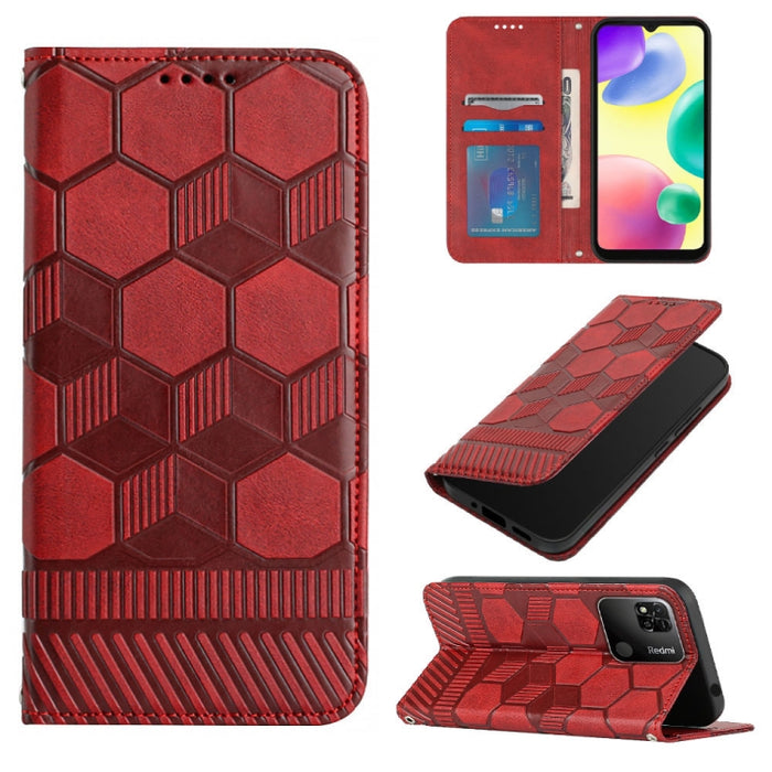 Funda de teléfono con tapa de cuero magnético con textura de fútbol, For Xiaomi Redmi 10C / 10 India, For Xiaomi Redmi 10A, For Xiaomi Redmi Note 11 Global 2022 / Note 11S 4G, For Xiaomi Redmi Note 11 Pro 5G / 4G Global 2022 / Note 11 Pro+ India       ...