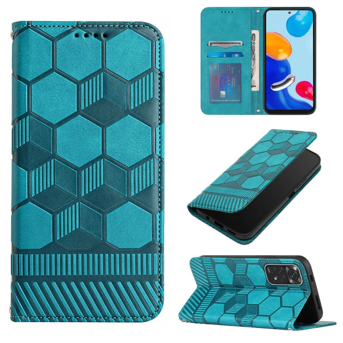 Funda de teléfono con tapa de cuero magnético con textura de fútbol, For Xiaomi Redmi 10C / 10 India, For Xiaomi Redmi 10A, For Xiaomi Redmi Note 11 Global 2022 / Note 11S 4G, For Xiaomi Redmi Note 11 Pro 5G / 4G Global 2022 / Note 11 Pro+ India       ...