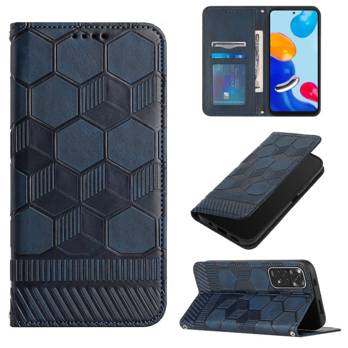 Funda de teléfono con tapa de cuero magnético con textura de fútbol, For Xiaomi Redmi 10C / 10 India, For Xiaomi Redmi 10A, For Xiaomi Redmi Note 11 Global 2022 / Note 11S 4G, For Xiaomi Redmi Note 11 Pro 5G / 4G Global 2022 / Note 11 Pro+ India       ...