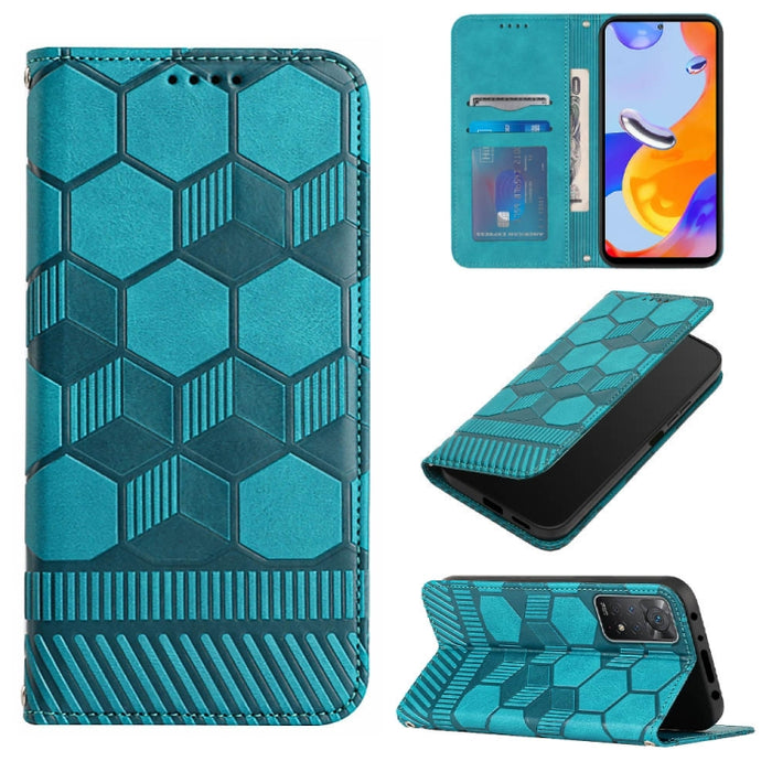 Funda de teléfono con tapa de cuero magnético con textura de fútbol, For Xiaomi Redmi 10C / 10 India, For Xiaomi Redmi 10A, For Xiaomi Redmi Note 11 Global 2022 / Note 11S 4G, For Xiaomi Redmi Note 11 Pro 5G / 4G Global 2022 / Note 11 Pro+ India       ...