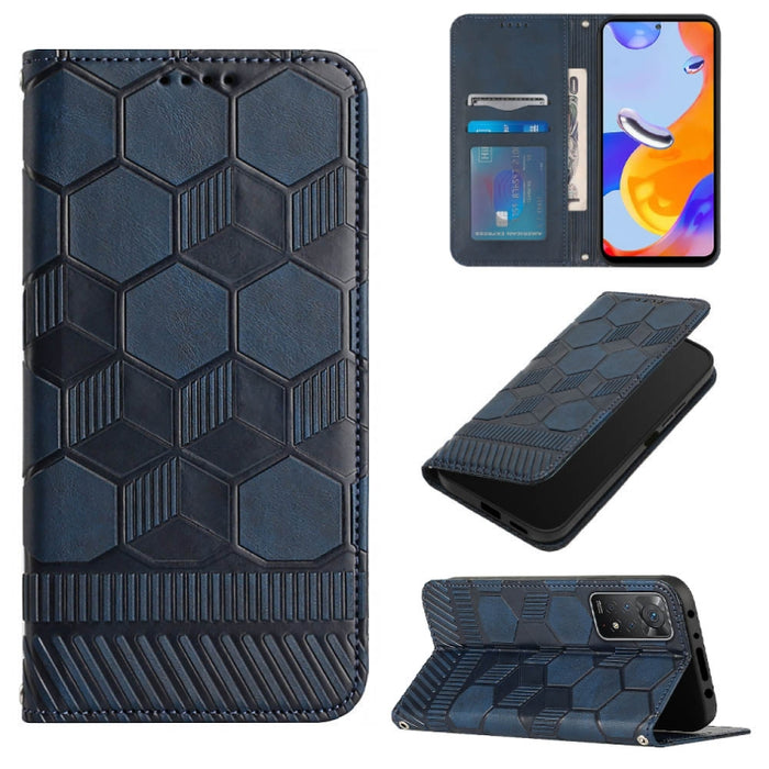 Funda de teléfono con tapa de cuero magnético con textura de fútbol, For Xiaomi Redmi 10C / 10 India, For Xiaomi Redmi 10A, For Xiaomi Redmi Note 11 Global 2022 / Note 11S 4G, For Xiaomi Redmi Note 11 Pro 5G / 4G Global 2022 / Note 11 Pro+ India       ...