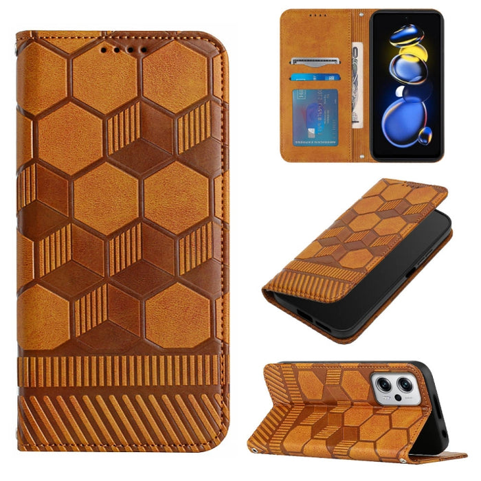 Funda de teléfono con tapa de cuero magnético con textura de fútbol, For Xiaomi Redmi 10C / 10 India, For Xiaomi Redmi 10A, For Xiaomi Redmi Note 11 Global 2022 / Note 11S 4G, For Xiaomi Redmi Note 11 Pro 5G / 4G Global 2022 / Note 11 Pro+ India       ...