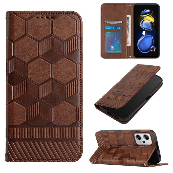 Funda de teléfono con tapa de cuero magnético con textura de fútbol, For Xiaomi Redmi 10C / 10 India, For Xiaomi Redmi 10A, For Xiaomi Redmi Note 11 Global 2022 / Note 11S 4G, For Xiaomi Redmi Note 11 Pro 5G / 4G Global 2022 / Note 11 Pro+ India       ...