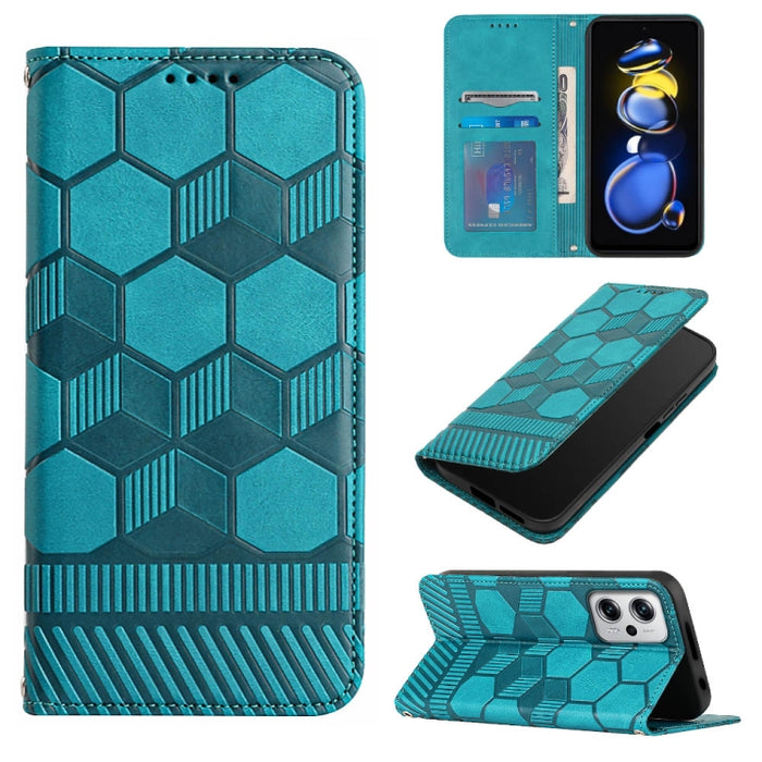Funda de teléfono con tapa de cuero magnético con textura de fútbol, For Xiaomi Redmi 10C / 10 India, For Xiaomi Redmi 10A, For Xiaomi Redmi Note 11 Global 2022 / Note 11S 4G, For Xiaomi Redmi Note 11 Pro 5G / 4G Global 2022 / Note 11 Pro+ India       ...