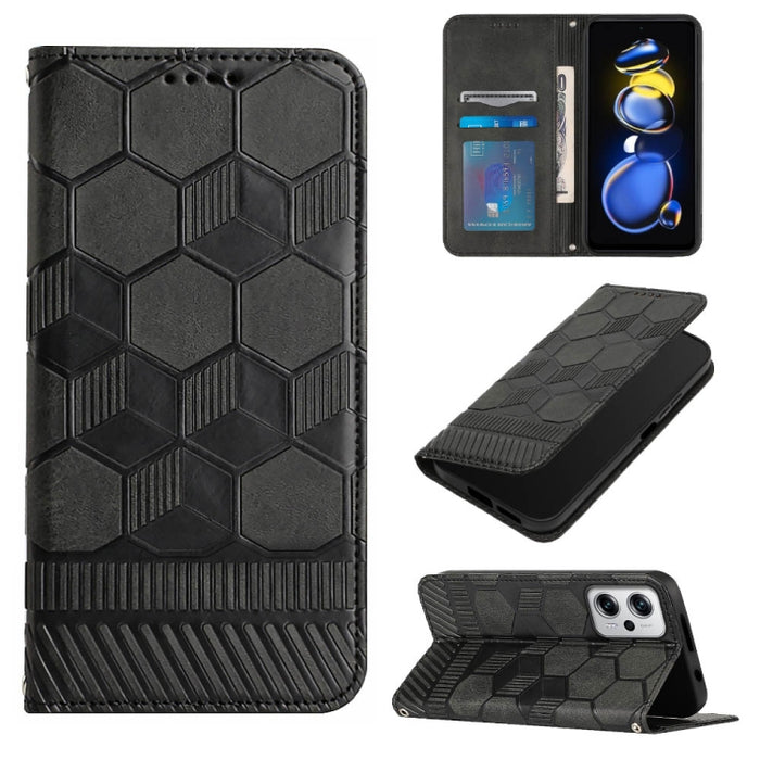 Funda de teléfono con tapa de cuero magnético con textura de fútbol, For Xiaomi Redmi 10C / 10 India, For Xiaomi Redmi 10A, For Xiaomi Redmi Note 11 Global 2022 / Note 11S 4G, For Xiaomi Redmi Note 11 Pro 5G / 4G Global 2022 / Note 11 Pro+ India       ...