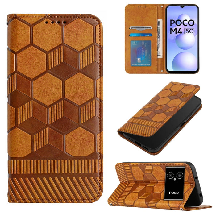 Funda de teléfono con tapa de cuero magnético con textura de fútbol, For Xiaomi Redmi 10C / 10 India, For Xiaomi Redmi 10A, For Xiaomi Redmi Note 11 Global 2022 / Note 11S 4G, For Xiaomi Redmi Note 11 Pro 5G / 4G Global 2022 / Note 11 Pro+ India       ...