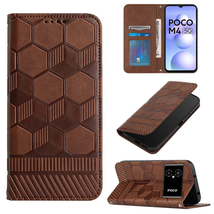 Funda de teléfono con tapa de cuero magnético con textura de fútbol, For Xiaomi Redmi 10C / 10 India, For Xiaomi Redmi 10A, For Xiaomi Redmi Note 11 Global 2022 / Note 11S 4G, For Xiaomi Redmi Note 11 Pro 5G / 4G Global 2022 / Note 11 Pro+ India       ...