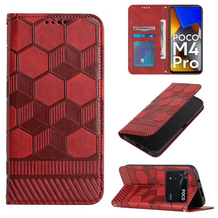 Funda de teléfono con tapa de cuero magnético con textura de fútbol, For Xiaomi Redmi 10C / 10 India, For Xiaomi Redmi 10A, For Xiaomi Redmi Note 11 Global 2022 / Note 11S 4G, For Xiaomi Redmi Note 11 Pro 5G / 4G Global 2022 / Note 11 Pro+ India       ...