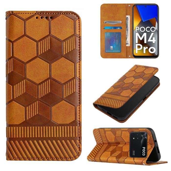Funda de teléfono con tapa de cuero magnético con textura de fútbol, For Xiaomi Redmi 10C / 10 India, For Xiaomi Redmi 10A, For Xiaomi Redmi Note 11 Global 2022 / Note 11S 4G, For Xiaomi Redmi Note 11 Pro 5G / 4G Global 2022 / Note 11 Pro+ India       ...