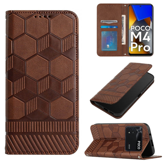 Funda de teléfono con tapa de cuero magnético con textura de fútbol, For Xiaomi Redmi 10C / 10 India, For Xiaomi Redmi 10A, For Xiaomi Redmi Note 11 Global 2022 / Note 11S 4G, For Xiaomi Redmi Note 11 Pro 5G / 4G Global 2022 / Note 11 Pro+ India       ...