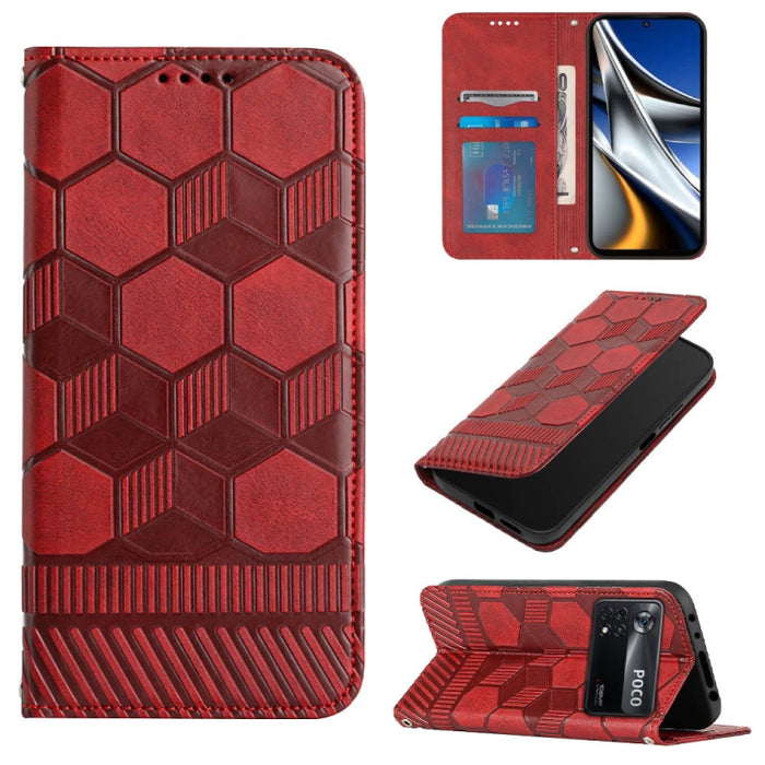 Funda de teléfono con tapa de cuero magnético con textura de fútbol, For Xiaomi Redmi 10C / 10 India, For Xiaomi Redmi 10A, For Xiaomi Redmi Note 11 Global 2022 / Note 11S 4G, For Xiaomi Redmi Note 11 Pro 5G / 4G Global 2022 / Note 11 Pro+ India       ...