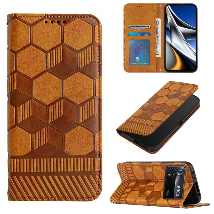 Funda de teléfono con tapa de cuero magnético con textura de fútbol, For Xiaomi Redmi 10C / 10 India, For Xiaomi Redmi 10A, For Xiaomi Redmi Note 11 Global 2022 / Note 11S 4G, For Xiaomi Redmi Note 11 Pro 5G / 4G Global 2022 / Note 11 Pro+ India       ...