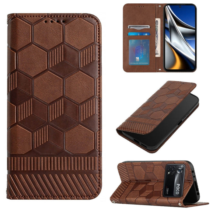 Funda de teléfono con tapa de cuero magnético con textura de fútbol, For Xiaomi Redmi 10C / 10 India, For Xiaomi Redmi 10A, For Xiaomi Redmi Note 11 Global 2022 / Note 11S 4G, For Xiaomi Redmi Note 11 Pro 5G / 4G Global 2022 / Note 11 Pro+ India       ...