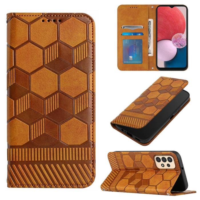 Funda de teléfono con tapa de cuero magnético con textura de fútbol, For Samsung Galaxy A53 5G, For Samsung Galaxy A73 5G, For Samsung Galaxy S20 FE 2022 / S20 FE 5G&4G / S20 Lite / S20 Fan Edition, For Samsung Galaxy S21 5G, For Samsung Galaxy S21+ 5G...