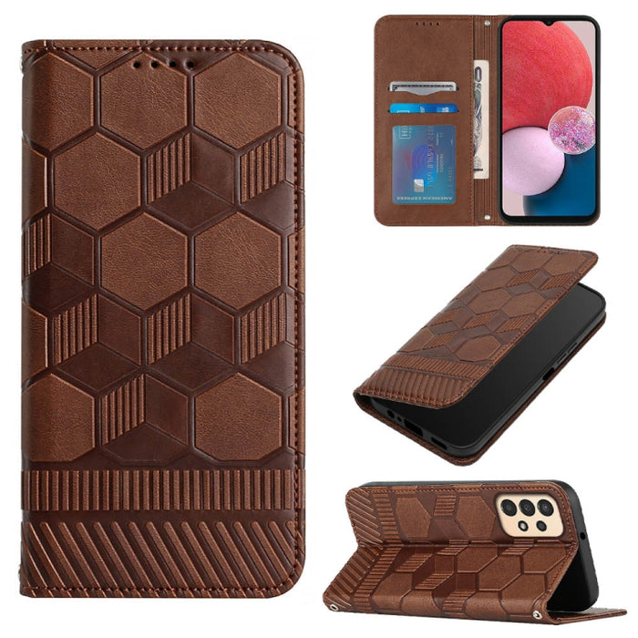 Funda de teléfono con tapa de cuero magnético con textura de fútbol, For Samsung Galaxy A53 5G, For Samsung Galaxy A73 5G, For Samsung Galaxy S20 FE 2022 / S20 FE 5G&4G / S20 Lite / S20 Fan Edition, For Samsung Galaxy S21 5G, For Samsung Galaxy S21+ 5G...