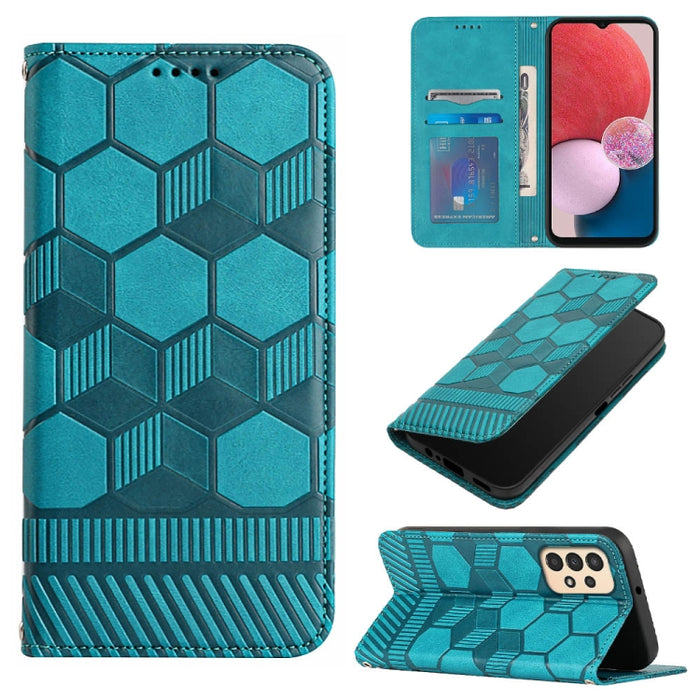 Funda de teléfono con tapa de cuero magnético con textura de fútbol, For Samsung Galaxy A53 5G, For Samsung Galaxy A73 5G, For Samsung Galaxy S20 FE 2022 / S20 FE 5G&4G / S20 Lite / S20 Fan Edition, For Samsung Galaxy S21 5G, For Samsung Galaxy S21+ 5G...