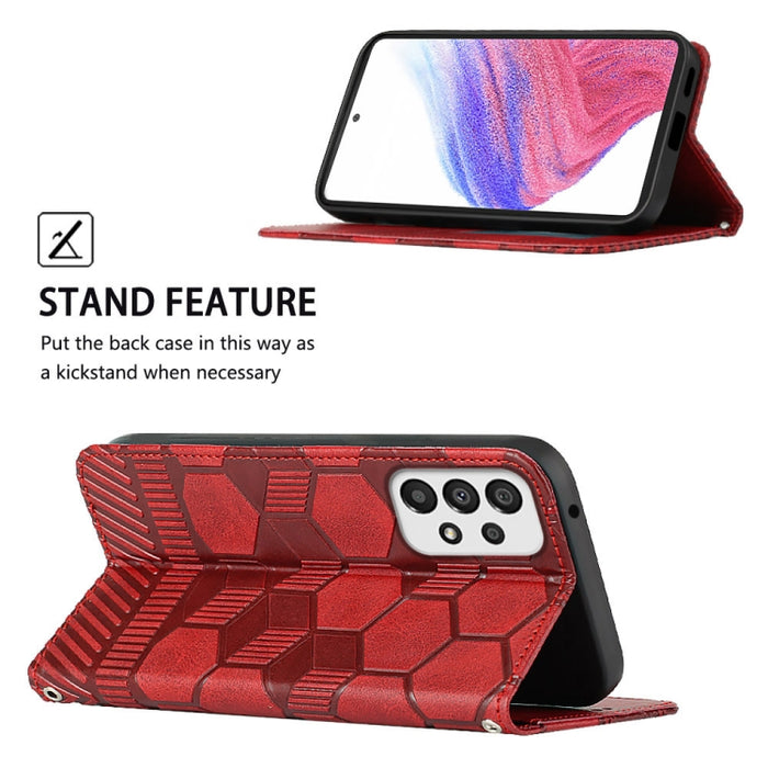 Funda de teléfono con tapa de cuero magnético con textura de fútbol, For Samsung Galaxy A53 5G, For Samsung Galaxy A73 5G, For Samsung Galaxy S20 FE 2022 / S20 FE 5G&4G / S20 Lite / S20 Fan Edition, For Samsung Galaxy S21 5G, For Samsung Galaxy S21+ 5G...