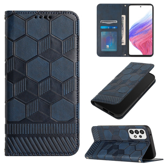 Funda de teléfono con tapa de cuero magnético con textura de fútbol, For Samsung Galaxy A53 5G, For Samsung Galaxy A73 5G, For Samsung Galaxy S20 FE 2022 / S20 FE 5G&4G / S20 Lite / S20 Fan Edition, For Samsung Galaxy S21 5G, For Samsung Galaxy S21+ 5G...