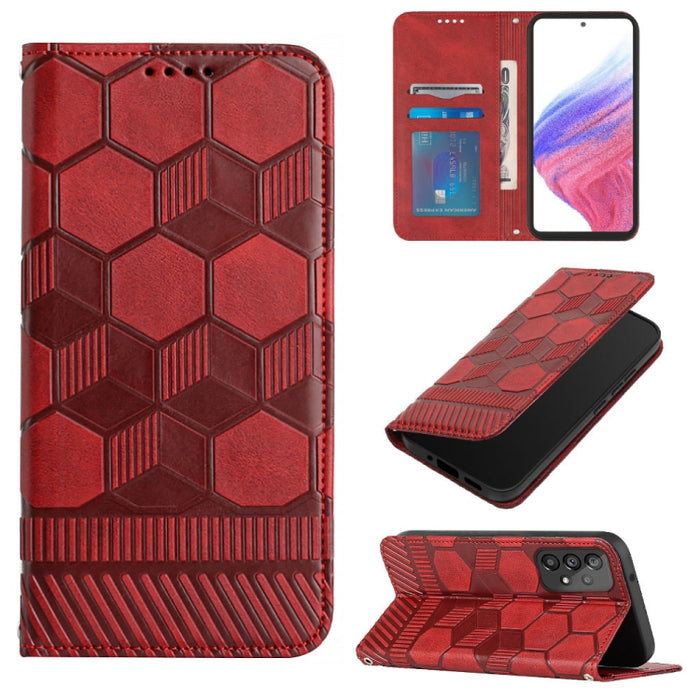 Funda de teléfono con tapa de cuero magnético con textura de fútbol, For Samsung Galaxy A53 5G, For Samsung Galaxy A73 5G, For Samsung Galaxy S20 FE 2022 / S20 FE 5G&4G / S20 Lite / S20 Fan Edition, For Samsung Galaxy S21 5G, For Samsung Galaxy S21+ 5G...