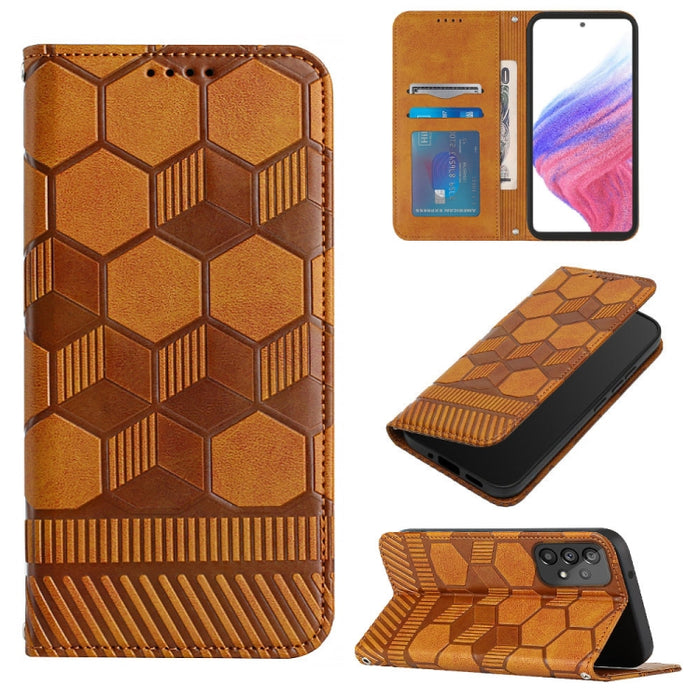 Funda de teléfono con tapa de cuero magnético con textura de fútbol, For Samsung Galaxy A53 5G, For Samsung Galaxy A73 5G, For Samsung Galaxy S20 FE 2022 / S20 FE 5G&4G / S20 Lite / S20 Fan Edition, For Samsung Galaxy S21 5G, For Samsung Galaxy S21+ 5G...