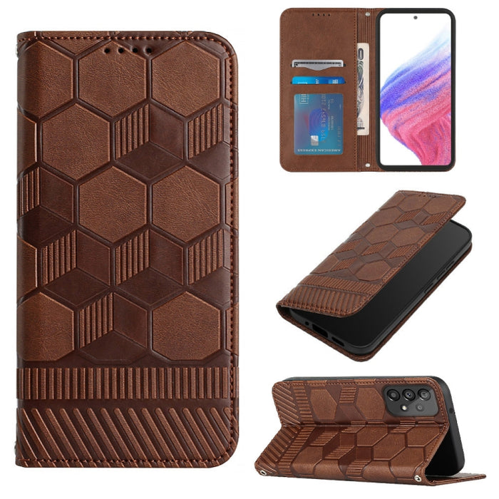 Funda de teléfono con tapa de cuero magnético con textura de fútbol, For Samsung Galaxy A53 5G, For Samsung Galaxy A73 5G, For Samsung Galaxy S20 FE 2022 / S20 FE 5G&4G / S20 Lite / S20 Fan Edition, For Samsung Galaxy S21 5G, For Samsung Galaxy S21+ 5G...