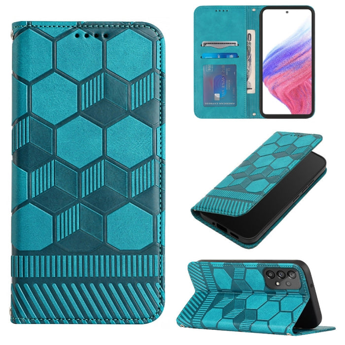 Funda de teléfono con tapa de cuero magnético con textura de fútbol, For Samsung Galaxy A53 5G, For Samsung Galaxy A73 5G, For Samsung Galaxy S20 FE 2022 / S20 FE 5G&4G / S20 Lite / S20 Fan Edition, For Samsung Galaxy S21 5G, For Samsung Galaxy S21+ 5G...