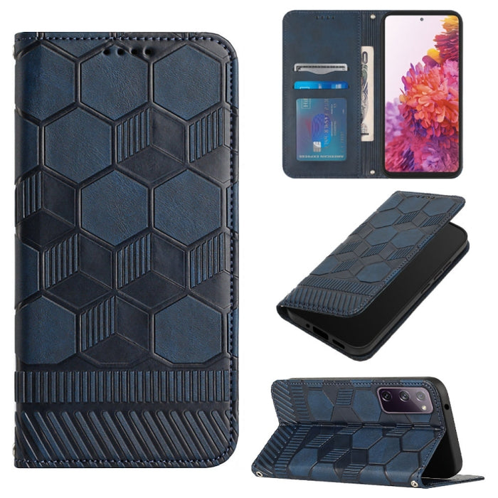 Funda de teléfono con tapa de cuero magnético con textura de fútbol, For Samsung Galaxy A53 5G, For Samsung Galaxy A73 5G, For Samsung Galaxy S20 FE 2022 / S20 FE 5G&4G / S20 Lite / S20 Fan Edition, For Samsung Galaxy S21 5G, For Samsung Galaxy S21+ 5G...