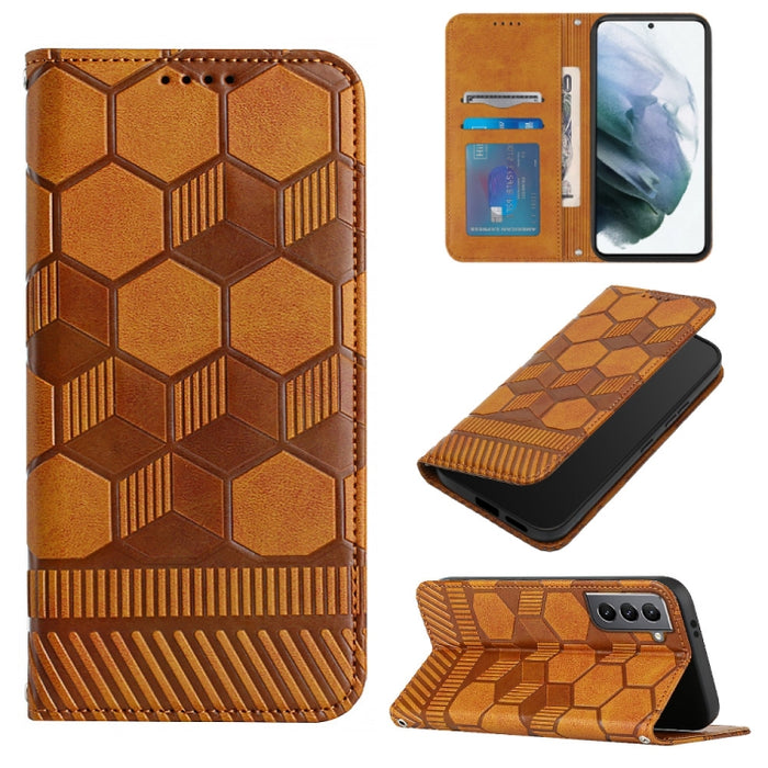 Funda de teléfono con tapa de cuero magnético con textura de fútbol, For Samsung Galaxy A53 5G, For Samsung Galaxy A73 5G, For Samsung Galaxy S20 FE 2022 / S20 FE 5G&4G / S20 Lite / S20 Fan Edition, For Samsung Galaxy S21 5G, For Samsung Galaxy S21+ 5G...