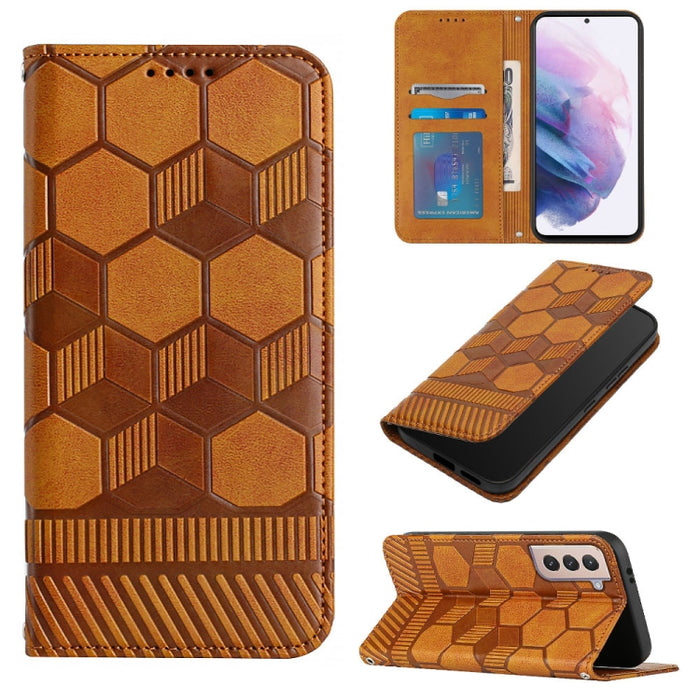 Funda de teléfono con tapa de cuero magnético con textura de fútbol, For Samsung Galaxy A53 5G, For Samsung Galaxy A73 5G, For Samsung Galaxy S20 FE 2022 / S20 FE 5G&4G / S20 Lite / S20 Fan Edition, For Samsung Galaxy S21 5G, For Samsung Galaxy S21+ 5G...