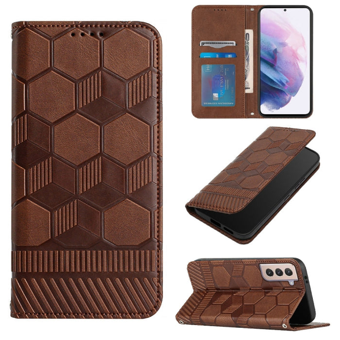 Funda de teléfono con tapa de cuero magnético con textura de fútbol, For Samsung Galaxy A53 5G, For Samsung Galaxy A73 5G, For Samsung Galaxy S20 FE 2022 / S20 FE 5G&4G / S20 Lite / S20 Fan Edition, For Samsung Galaxy S21 5G, For Samsung Galaxy S21+ 5G...