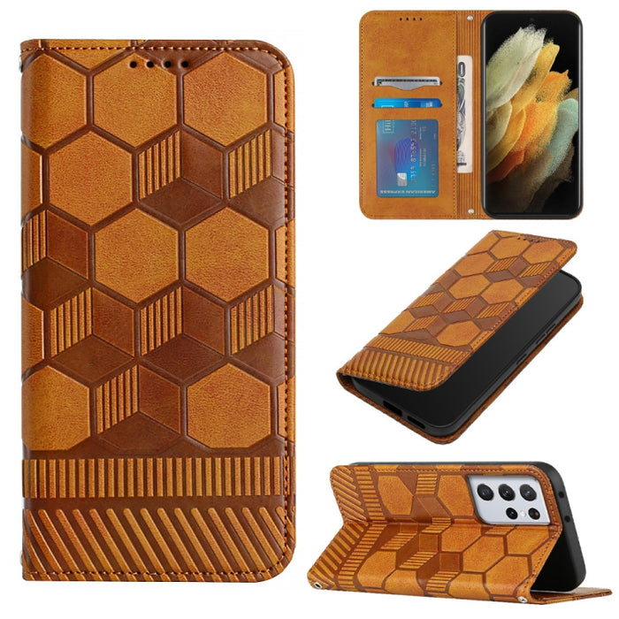 Funda de teléfono con tapa de cuero magnético con textura de fútbol, For Samsung Galaxy A53 5G, For Samsung Galaxy A73 5G, For Samsung Galaxy S20 FE 2022 / S20 FE 5G&4G / S20 Lite / S20 Fan Edition, For Samsung Galaxy S21 5G, For Samsung Galaxy S21+ 5G...