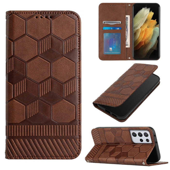 Funda de teléfono con tapa de cuero magnético con textura de fútbol, For Samsung Galaxy A53 5G, For Samsung Galaxy A73 5G, For Samsung Galaxy S20 FE 2022 / S20 FE 5G&4G / S20 Lite / S20 Fan Edition, For Samsung Galaxy S21 5G, For Samsung Galaxy S21+ 5G...