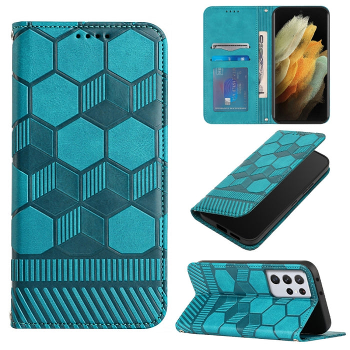 Funda de teléfono con tapa de cuero magnético con textura de fútbol, For Samsung Galaxy A53 5G, For Samsung Galaxy A73 5G, For Samsung Galaxy S20 FE 2022 / S20 FE 5G&4G / S20 Lite / S20 Fan Edition, For Samsung Galaxy S21 5G, For Samsung Galaxy S21+ 5G...