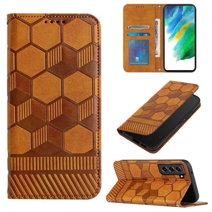 Funda de teléfono con tapa de cuero magnético con textura de fútbol, For Samsung Galaxy A53 5G, For Samsung Galaxy A73 5G, For Samsung Galaxy S20 FE 2022 / S20 FE 5G&4G / S20 Lite / S20 Fan Edition, For Samsung Galaxy S21 5G, For Samsung Galaxy S21+ 5G...