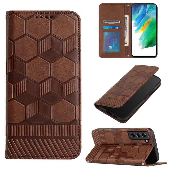 Funda de teléfono con tapa de cuero magnético con textura de fútbol, For Samsung Galaxy A53 5G, For Samsung Galaxy A73 5G, For Samsung Galaxy S20 FE 2022 / S20 FE 5G&4G / S20 Lite / S20 Fan Edition, For Samsung Galaxy S21 5G, For Samsung Galaxy S21+ 5G...