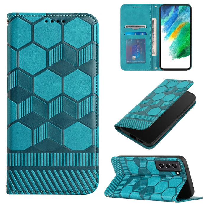 Funda de teléfono con tapa de cuero magnético con textura de fútbol, For Samsung Galaxy A53 5G, For Samsung Galaxy A73 5G, For Samsung Galaxy S20 FE 2022 / S20 FE 5G&4G / S20 Lite / S20 Fan Edition, For Samsung Galaxy S21 5G, For Samsung Galaxy S21+ 5G...