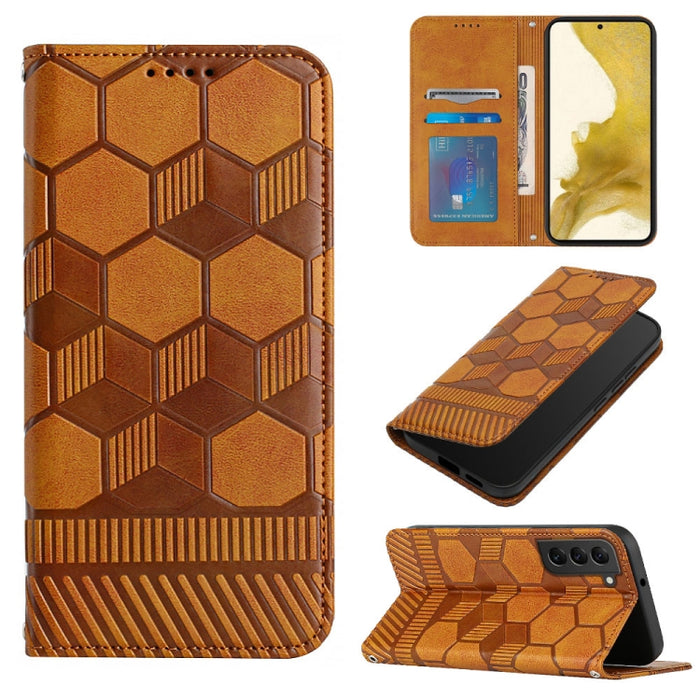Funda de teléfono con tapa de cuero magnético con textura de fútbol, For Samsung Galaxy A53 5G, For Samsung Galaxy A73 5G, For Samsung Galaxy S20 FE 2022 / S20 FE 5G&4G / S20 Lite / S20 Fan Edition, For Samsung Galaxy S21 5G, For Samsung Galaxy S21+ 5G...