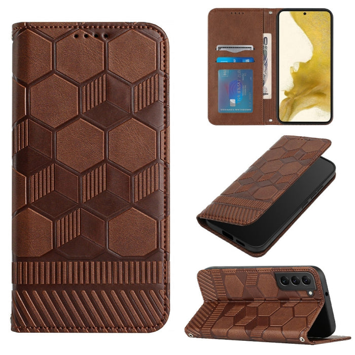 Funda de teléfono con tapa de cuero magnético con textura de fútbol, For Samsung Galaxy A53 5G, For Samsung Galaxy A73 5G, For Samsung Galaxy S20 FE 2022 / S20 FE 5G&4G / S20 Lite / S20 Fan Edition, For Samsung Galaxy S21 5G, For Samsung Galaxy S21+ 5G...
