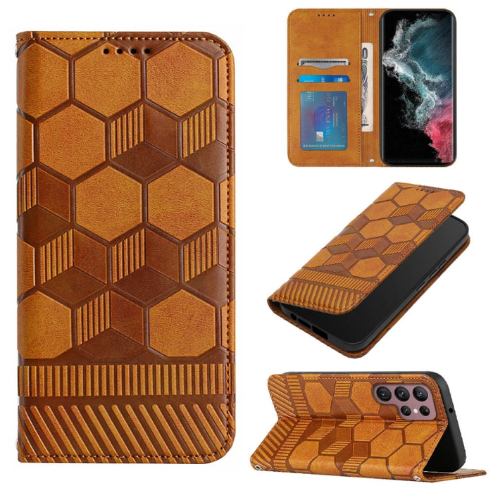 Funda de teléfono con tapa de cuero magnético con textura de fútbol, For Samsung Galaxy A53 5G, For Samsung Galaxy A73 5G, For Samsung Galaxy S20 FE 2022 / S20 FE 5G&4G / S20 Lite / S20 Fan Edition, For Samsung Galaxy S21 5G, For Samsung Galaxy S21+ 5G...