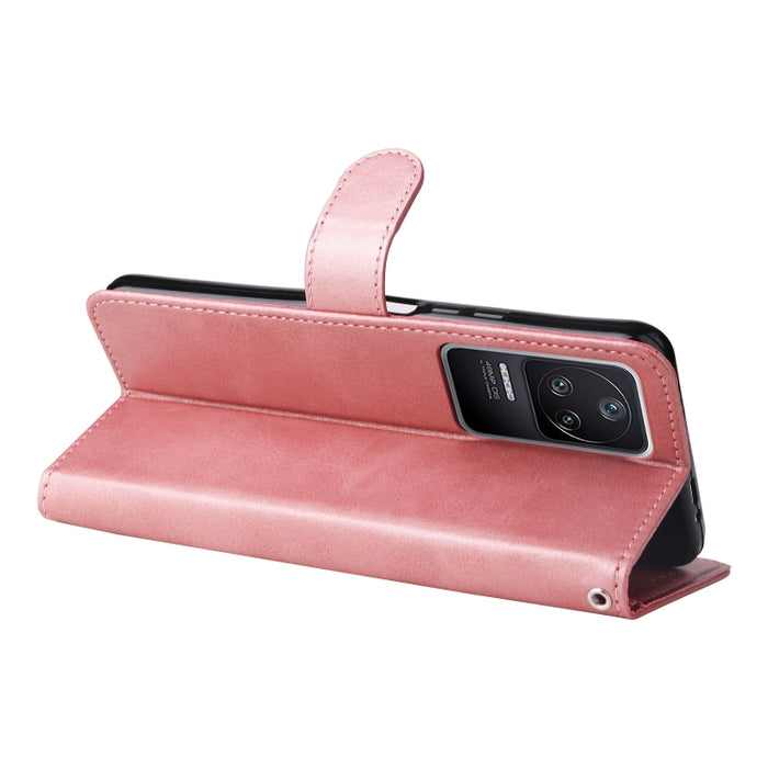 Estuche para teléfono de cuero con textura de becerro, For Xiaomi Redmi K40S / Poco F4, For Xiaomi Redmi Note 11T Pro/Poco X4 GT